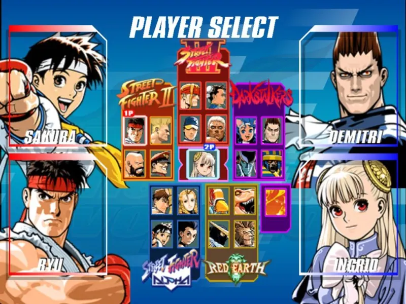 Скриншот Capcom Fighting Evolution